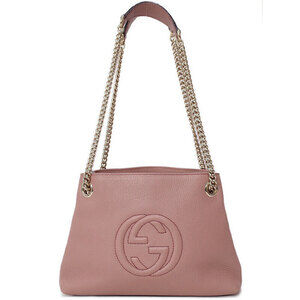 Gucci Soho Chain Tote pebbled leather Shoulder Bag